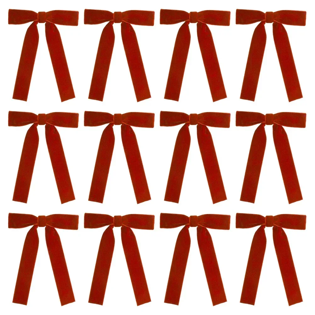 

Elegant Bows For Holiday Decor Christmas Christmas Tree Ornaments Velvet Christmas Bows Effortless Installation Reusable Bows