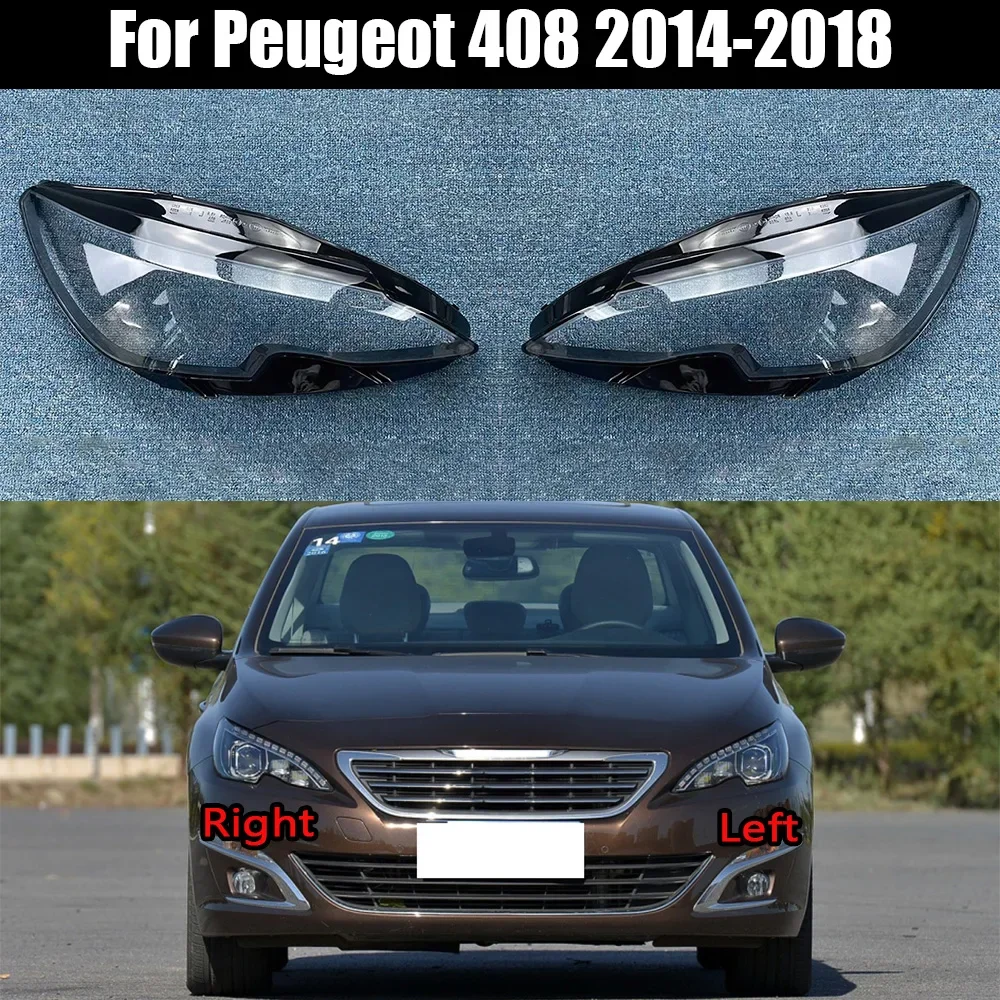 

Прозрачный Абажур для передних фар Peugeot 408 2014 2015 2016 2017 2018