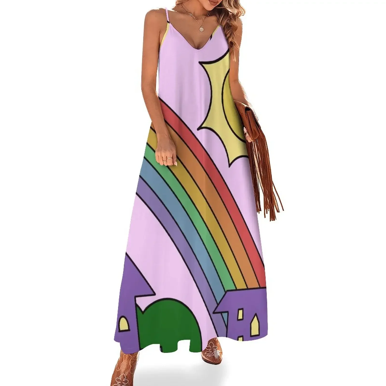 

Miss Frizzle Makes a Rainbow Magic School Bus Sleeveless Dress chic and elegant evening dress prom dresses Dress