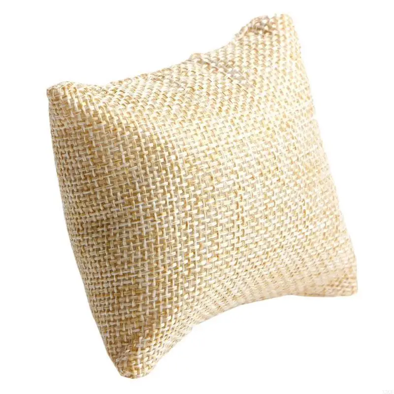 

Watch Box Small Pillow Jewelry Box Cotton and Linen Small Pillow PU Leather Pillow Bag Bracelet Display Bag