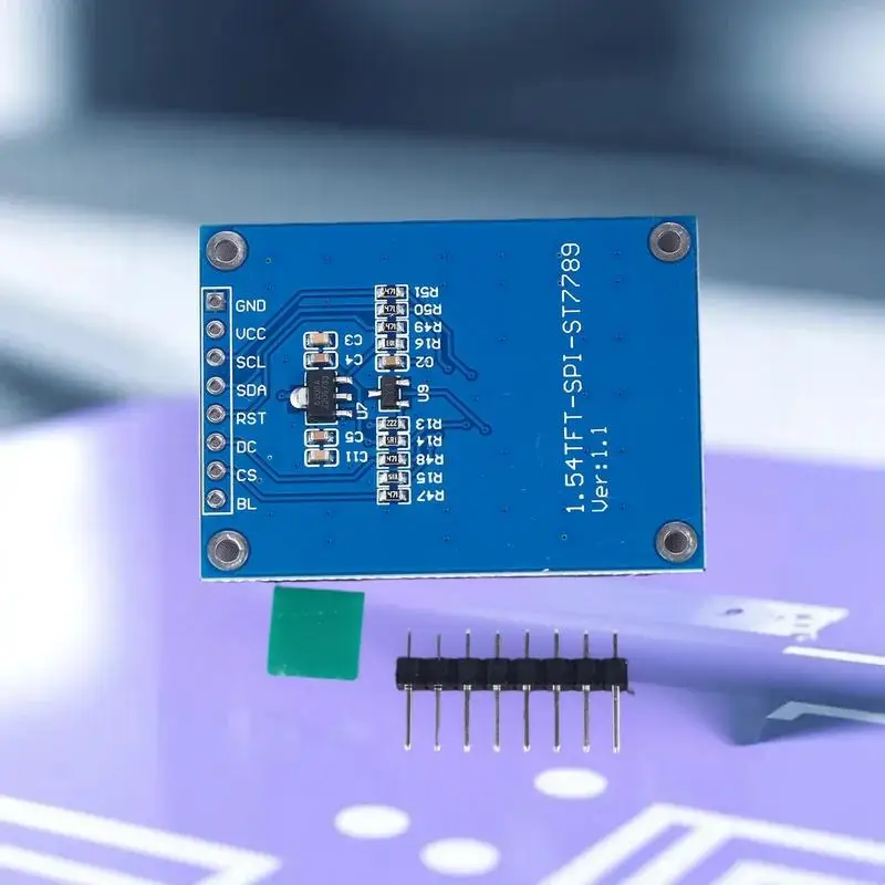 Advanced 1.54" TFT LCD Display Module with EC11 Rotary Encoder Button, IIC/I2C SPI Compatible with Arduino ESP32 ESP8266.