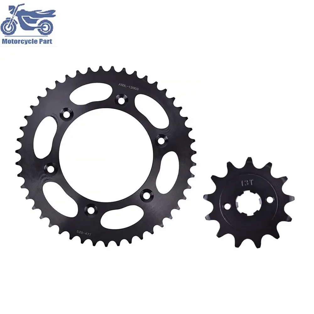 

520 13T 47T 13 47 Tooth Motor Bike Front Rear Sprocket Gear Staring Wheel For HONDA CRF230 CRF230F CRF 230 F 2003-2019 2017 2018