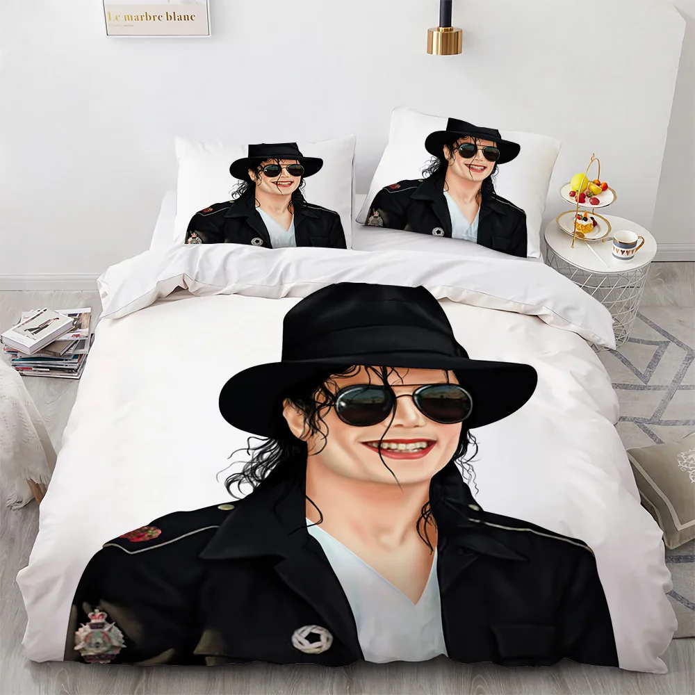 Microfiber Bedding Sets, Twin Queen Size Rock Singer Man Duvet Cover with Pillowcases 75*50cm Bed Kids Adult Home Textileextile
