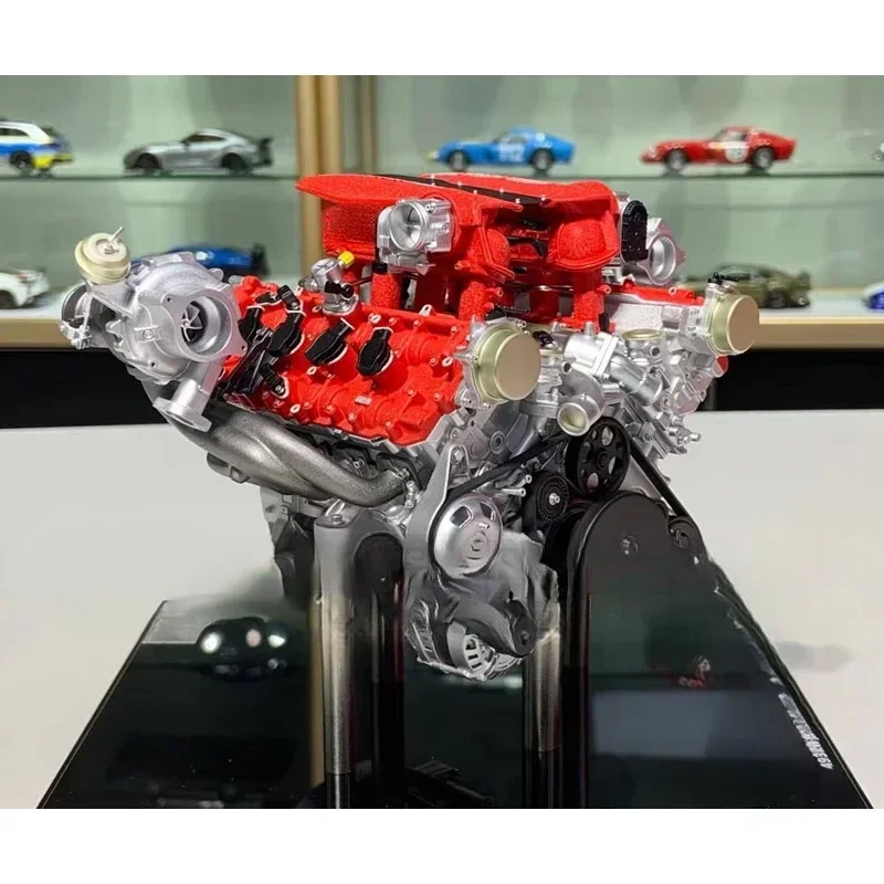 1:6 replica 488GTB engine, resin car model, fine workmanship, toy model, teaching display model