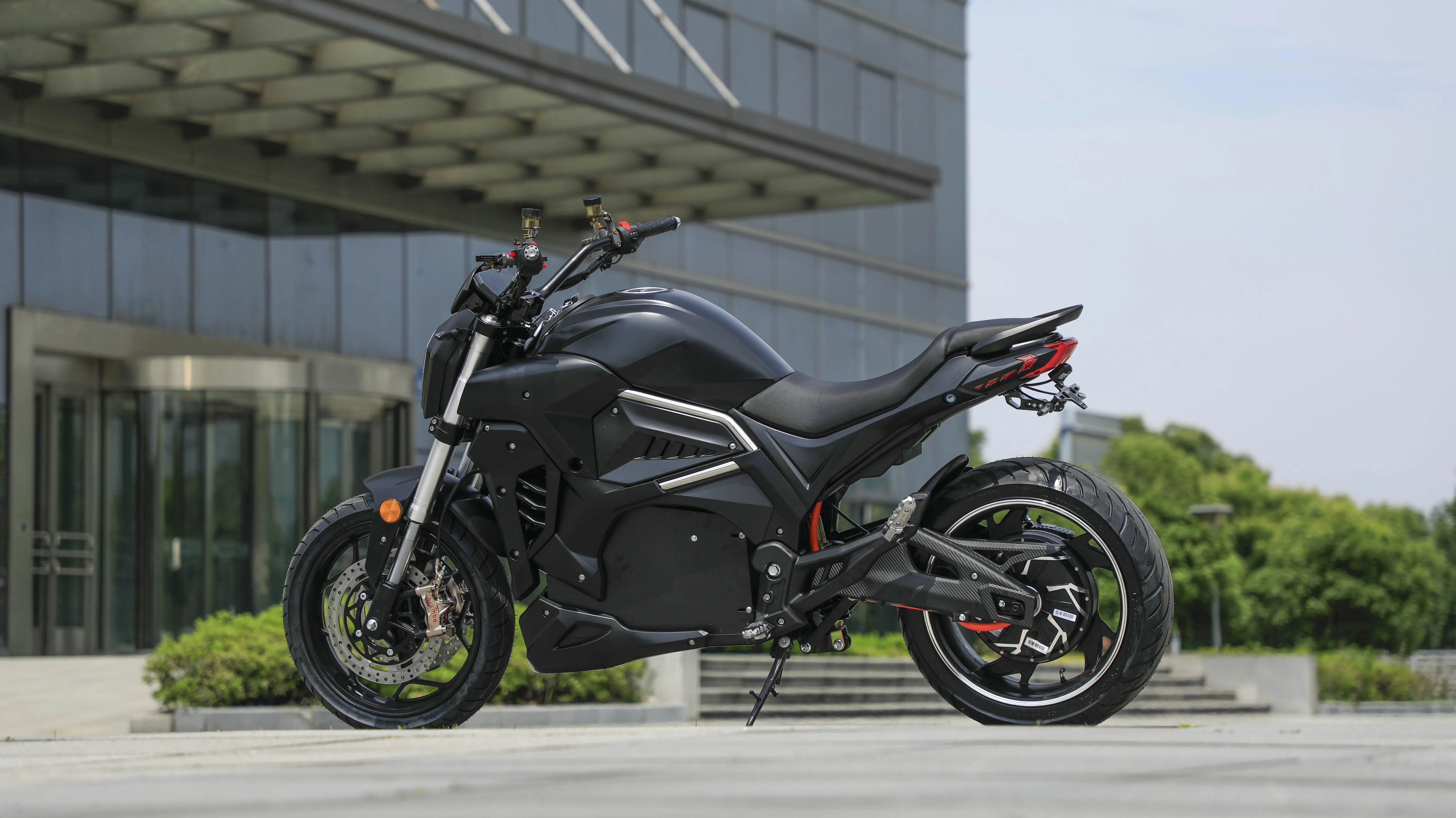 ZUIMI Hanbird DMG 12000W High Power 150 Km/h Large Tire High Speed Inductive Electric Racing Motorcycle 72V