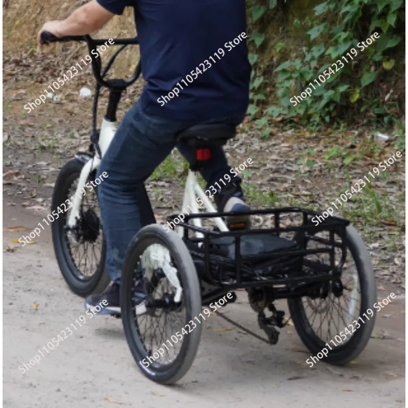 20 inch wide tire electric pedal tricycle electric power assisted aluminum alloy bicycle lithium battery