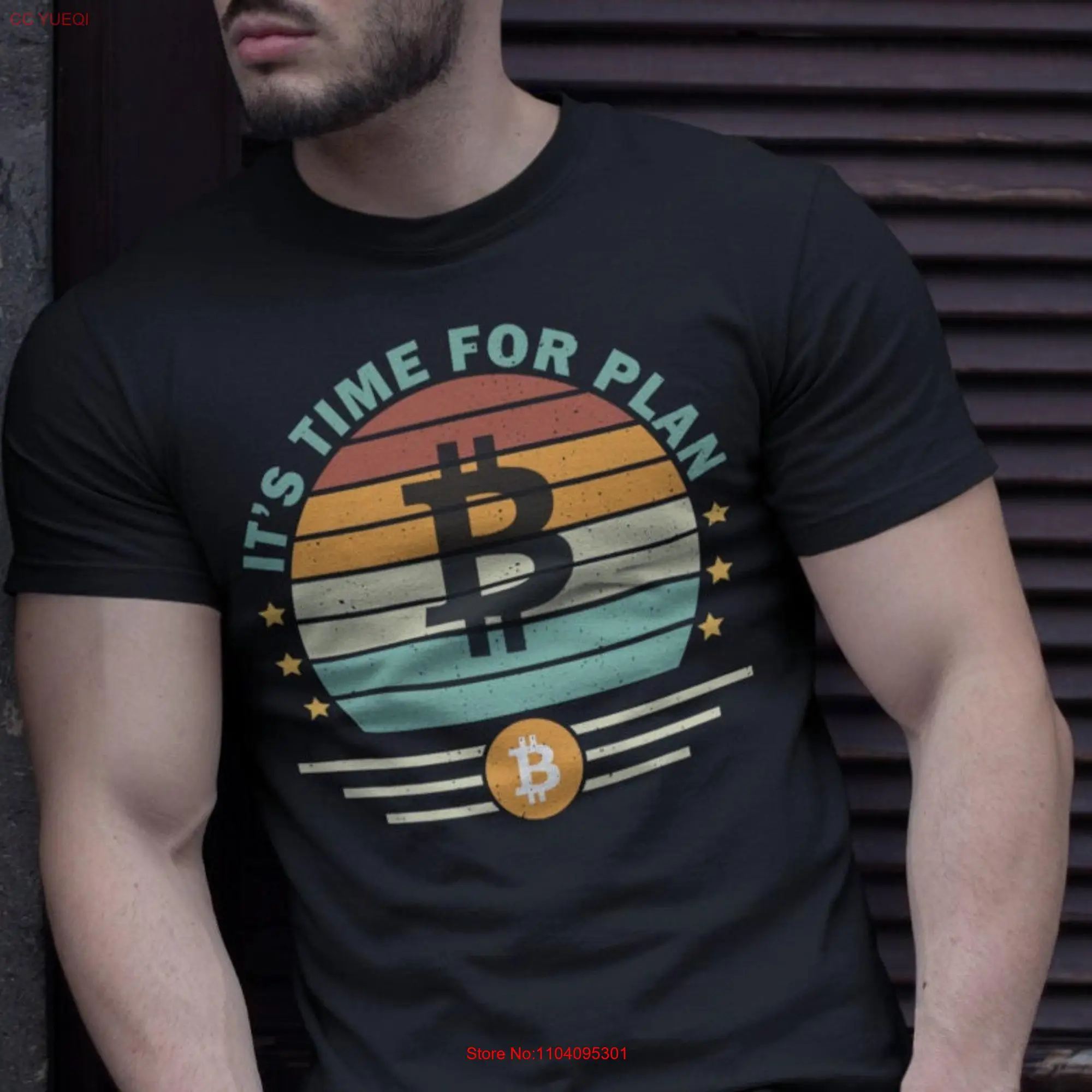 Camiseta de manga larga o corta de Bitcoin, Time for plan B, Crypto Currency s his, Cryptocurrency