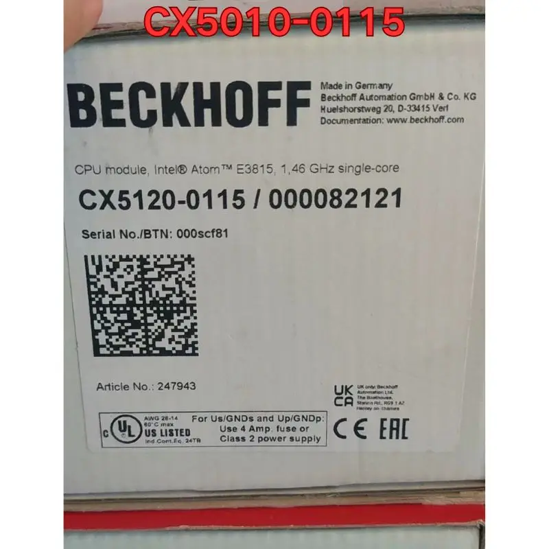New PLC module CX5010-0115 Need to negotiate
