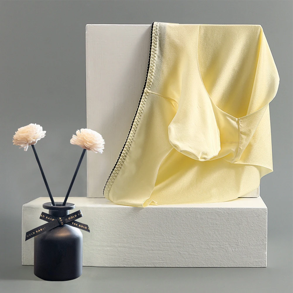 ملابس داخلية رجالي من الحرير الجليدي قابلة للتمدد بدون خياطة على شكل حرف U محدبة سراويل تحتية للرجال سراويل داخلية شفافة قابلة للتنفس #3