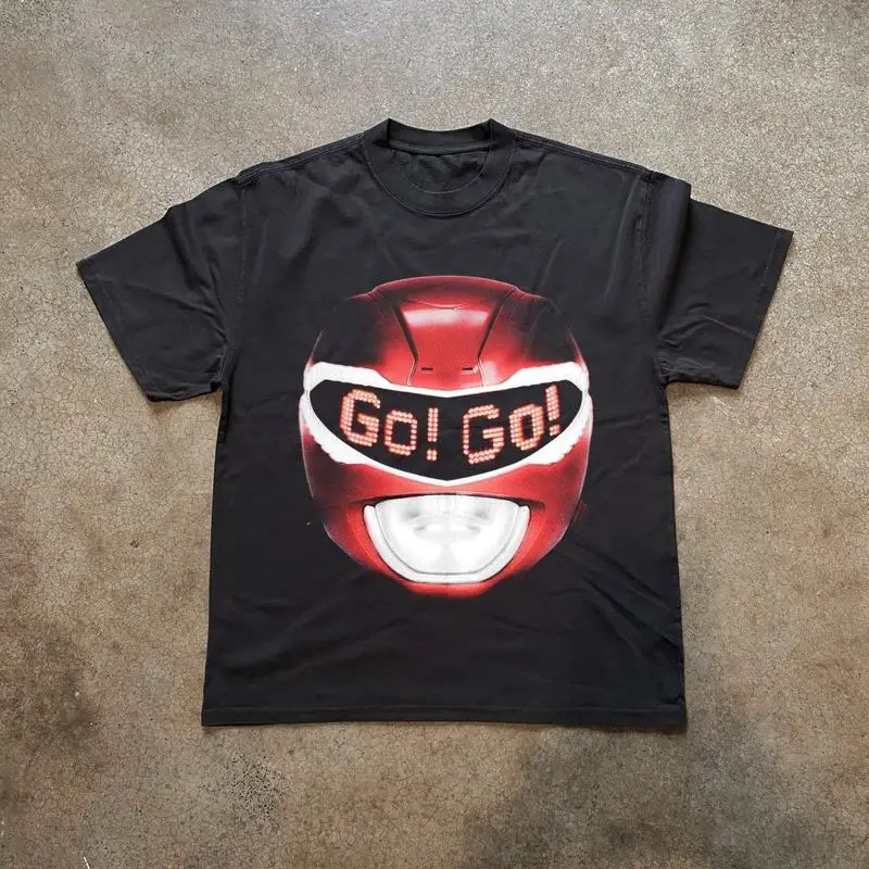 Camiseta gráfica do filme Go 'Red Ranger' S 5Xl