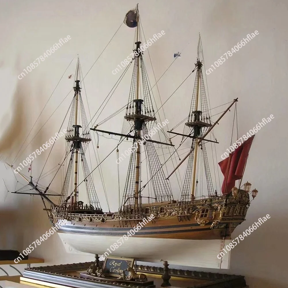 1/50 wooden sailboat model material French Royal Caroline ship model Royal Caroli assembly kit