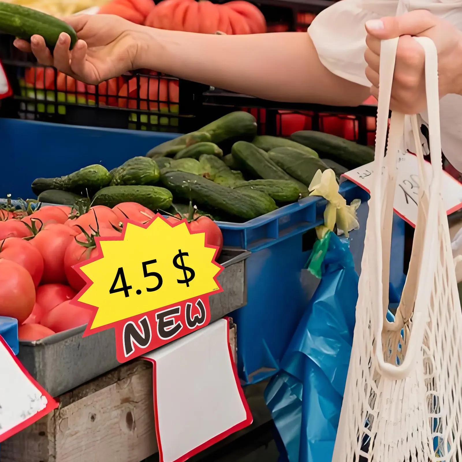 

100Pcs Price Tags Burst Paper Retail Display Yard Sale Price Stickers Sale Decorations Store Signs Business Labels