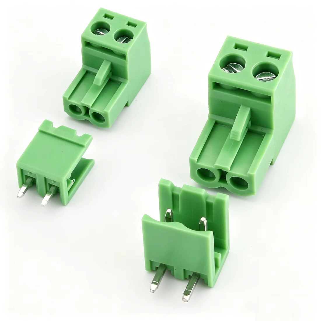 10SETS 2EDGK-5.08-2P 2EDGV-5.08-2P 2EDGR-5.08-2P 2Pin Screw Terminal Block 5.08MM Pitch Plug Socket for PCB