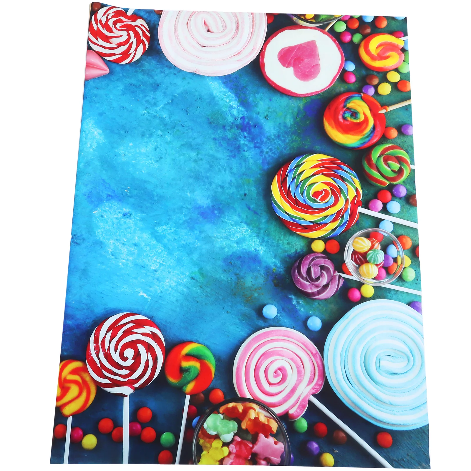 

Colorful Lollipop Background Cloth Birthday Backdrop Lollipops Indoor Wall Decor Photo Playroom 's