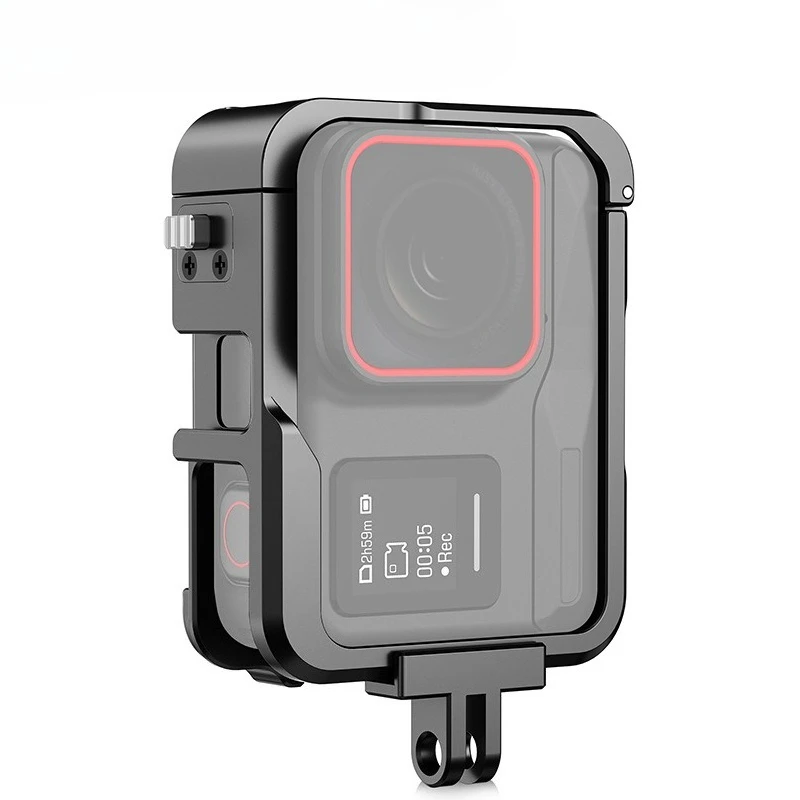 

Для экшн-камеры Insta360 Ace Pro, металлический каркас, защитный чехол для камеры с холодным башмаком, металлический чехол для аксессуаров для камеры Ace Pro