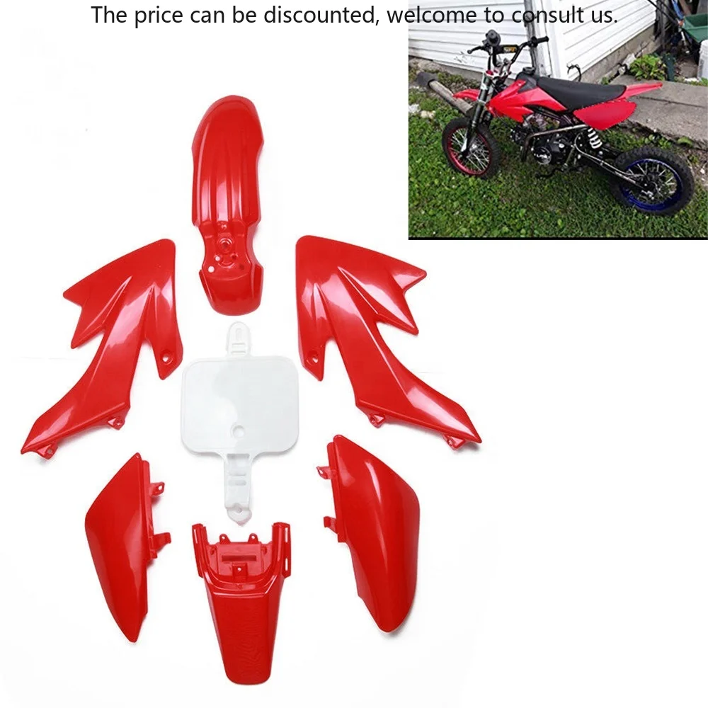 

Red Plastics Fender Kit Side Cover Fairing For Honda SDG SSR XR50 CRF50 Pit Bike