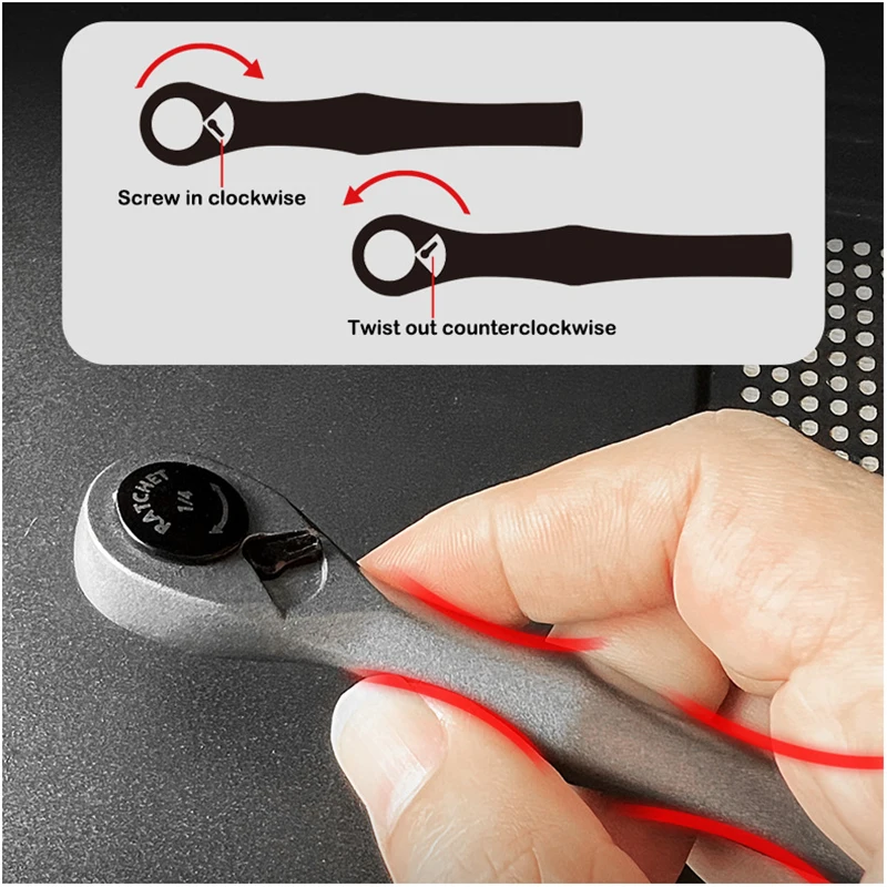 Multifuncional Ratchet Screwdriver Set pequena ferramenta de manutenção, frente e verso, cruz hexagonal, 22 pcs