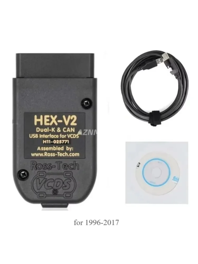 Neu aktualisierte Version V25.3 Forvag HEX V2 USB-Schnittstelle, unbegrenzte VINs, ATMEGA162 OBD2-Scanner, HEX-V2-Kabel, Fahrzeugdiagnosegerät