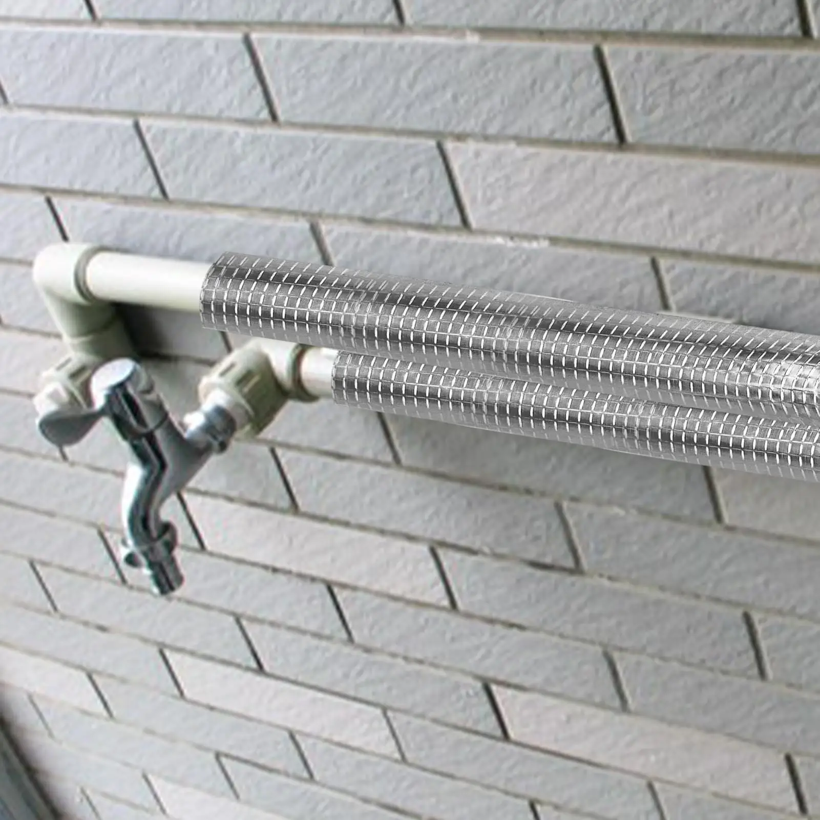 Pipe Insulation Foam Tube 10 Pieces Freeze Protection Cover Pipe Wrap Insulation Foam Tube For Hot Water Heater Air Conditioner