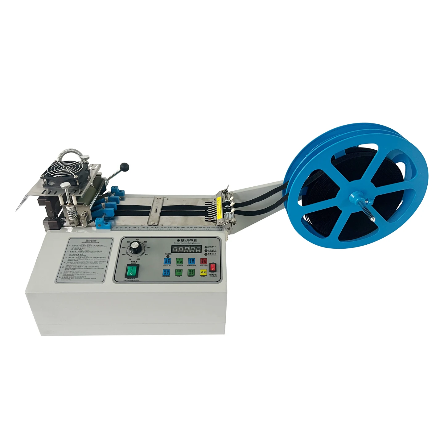 High Speed Automatic Ultrasonic Hot and Cold Knife Mask Rope Textile Hair Rubber Band Elastic Cord Thread Tape Cutting Machine