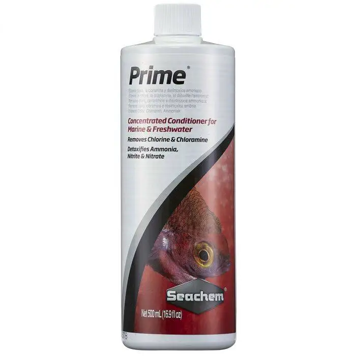 Seachem Laboratories Inc Prime 500ml – Acondicionador Completo para Acuarios de Agua Dulce y Salada
