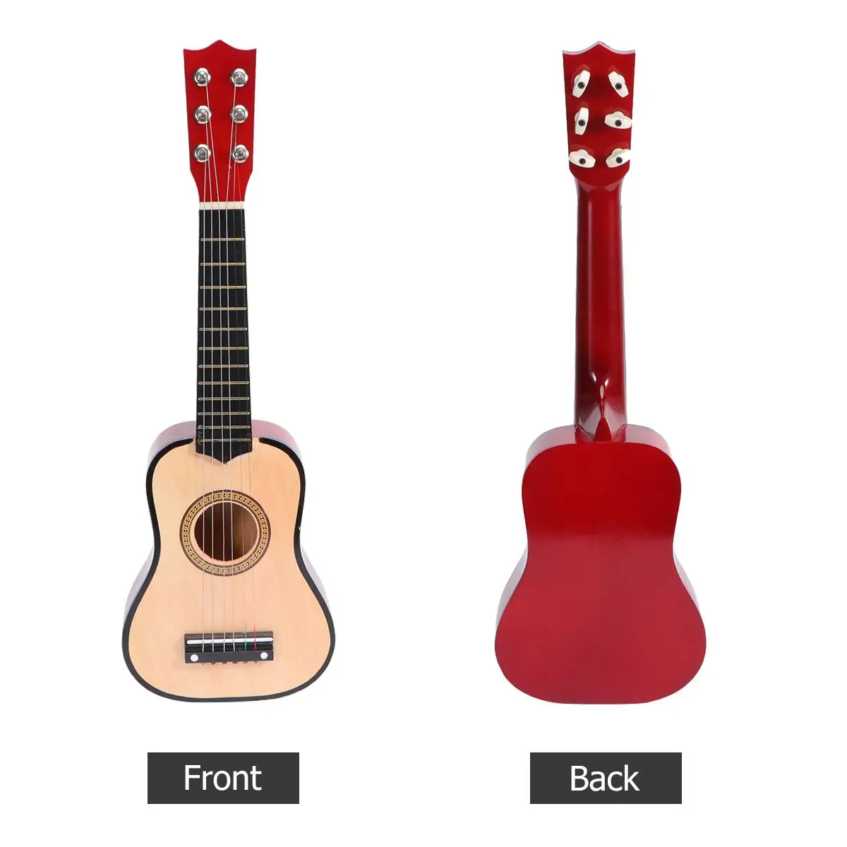 

21 Inch Children's Guitar Musical Instrument for Kids Acoustic Portable Small Folk Wooden Beginners