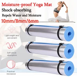 1.8mx10/8/6mm Yoga Mat Anti-skid Sports Fitness EVA Comfort Foam 6mmThick Yoga Mat for Exercise Yoga and Pilates Gymnastics Mat