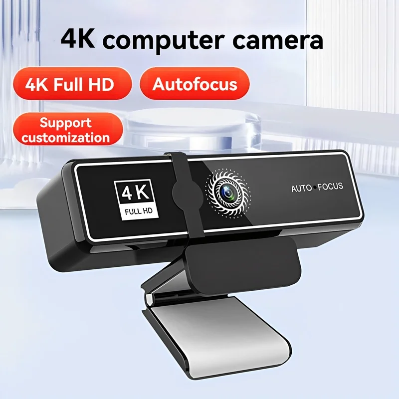 Webcam 4K 2K Full HD Web Camera 30fps Messa a fuoco automatica con microfono Spina USB Web Cam per PC Computer portatile Video Mini telecamera