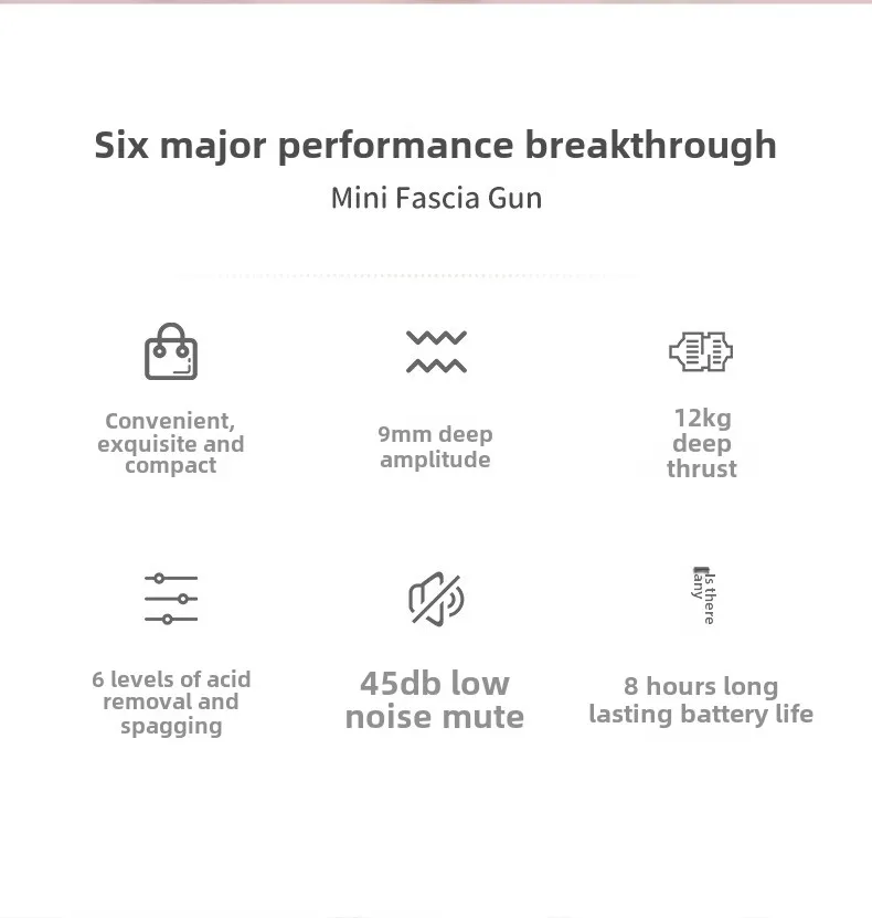 Faszienpistole Muskelmassagegerät Muskelentspanner Elektroschock Greifen Vibration Halsmuskel Fitness Beine