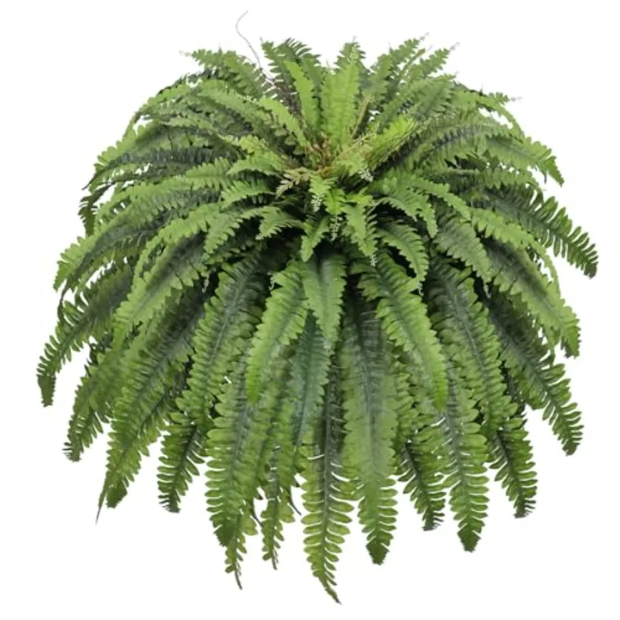 50 Fake Ferns Artificial Plants Large 98 Fronds Artificial Ferns for Outdoors and Indoors Green Decor for Planter Garden Porch