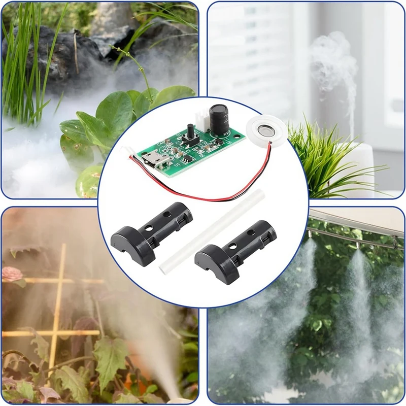 Disco de atomización de humidificación, generador de niebla con interruptor de sincronización para el hogar, interfaz Mirco, USB, 5V de CC