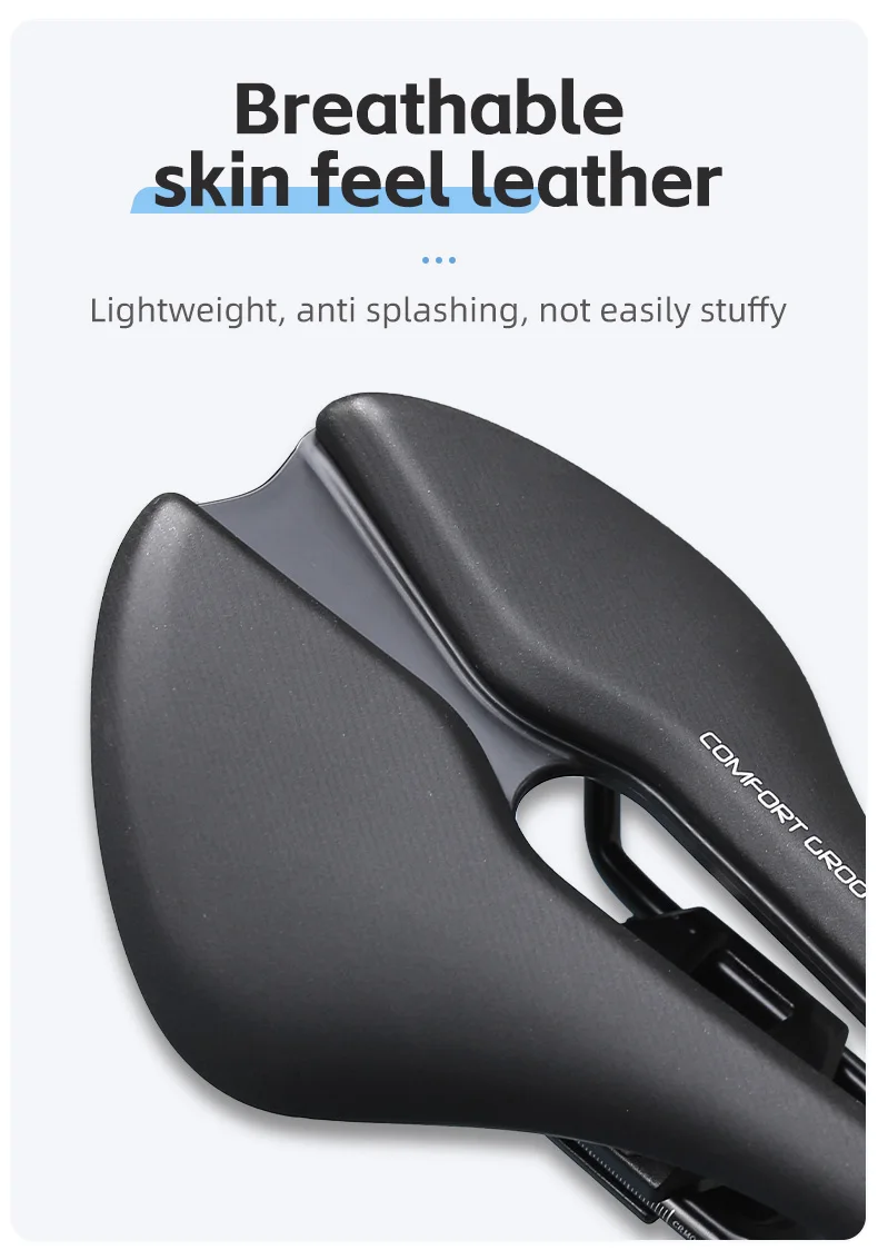 SELLE ROYAL Aeros O Hohlraum-Atmungsaktiver Fahrradsattel Ultraleichter MTB Rennrad-Sitz Weicher PU-Leder Wasserdichter Fahrradsitz – Detail 5