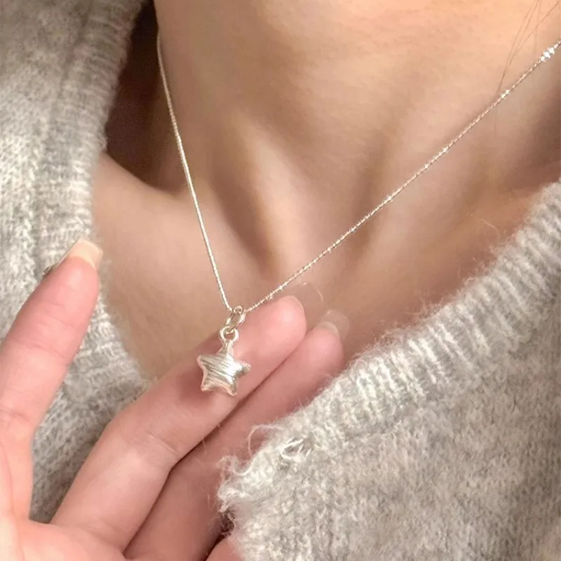 Women's 925 Sterling Silver Love Heart Necklace with Bow Knot Bead