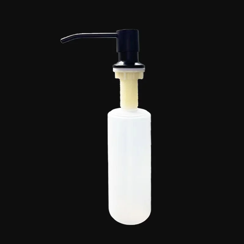 2025 Counter Top Soap Dispensor 304 Stainless Steel From The Top Built In  Head Hand Press Soap Dispenser Bottle 300ml