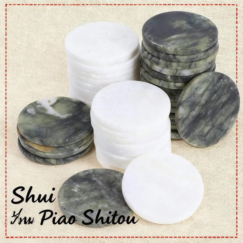 

40 Pcs Beach Toys Decorative Stones Flat Water Skipping Rocks DIY for Fish Tank Outdoor Water Toys Flat Skipping Rocks DIY River