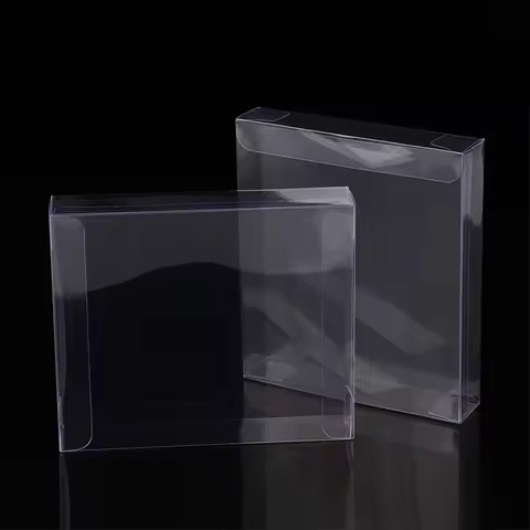 Transparent PET Protective Cover For PS1 DC SS 3CD 4CD Game Card Plastic Storage Display Box Collection Case
