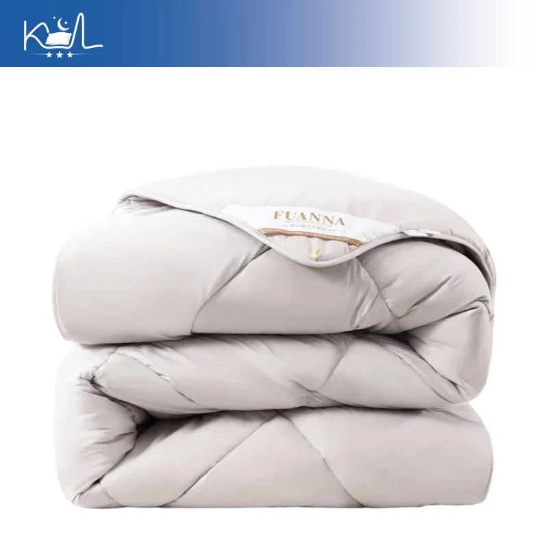 100% Australian Wool Comforter, Heavy Weight Winter Warm Duvet Insert with Cotton Cover, Soft Breathable Quilt for Cold Weather