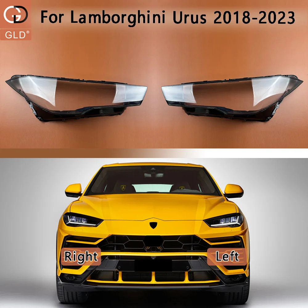 For Lamborghini Urus 2018 2019 2020 2021 2022 2023 Headlamp Cover Transparent Lamp Shade Case Headlight Shell Lens Plexiglass