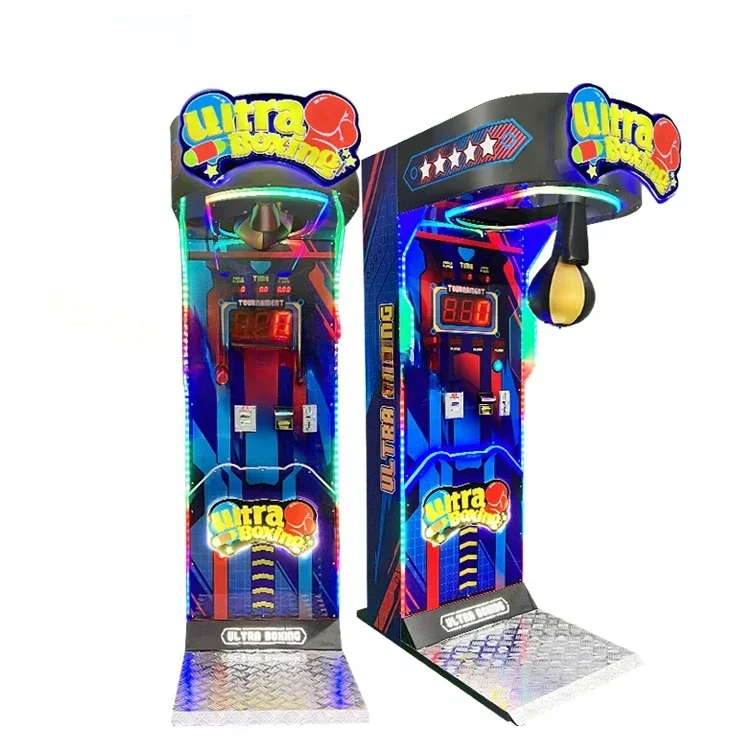 

Спортивный аркадный боксерский игровой автомат с монетоприемником Big King Kick Punching Fire Boxing Training Machine