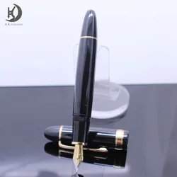 JD-149 Black Lacquer Fountain Pen With Gold Finish, Fine nib Exquisite Men's /Women's Gift Professional, Graduation