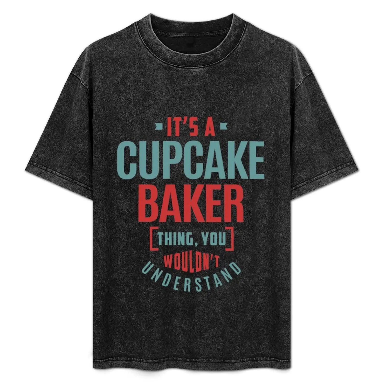 

Cupcake Baker T-Shirt Vintage Print Crew Neck Tee