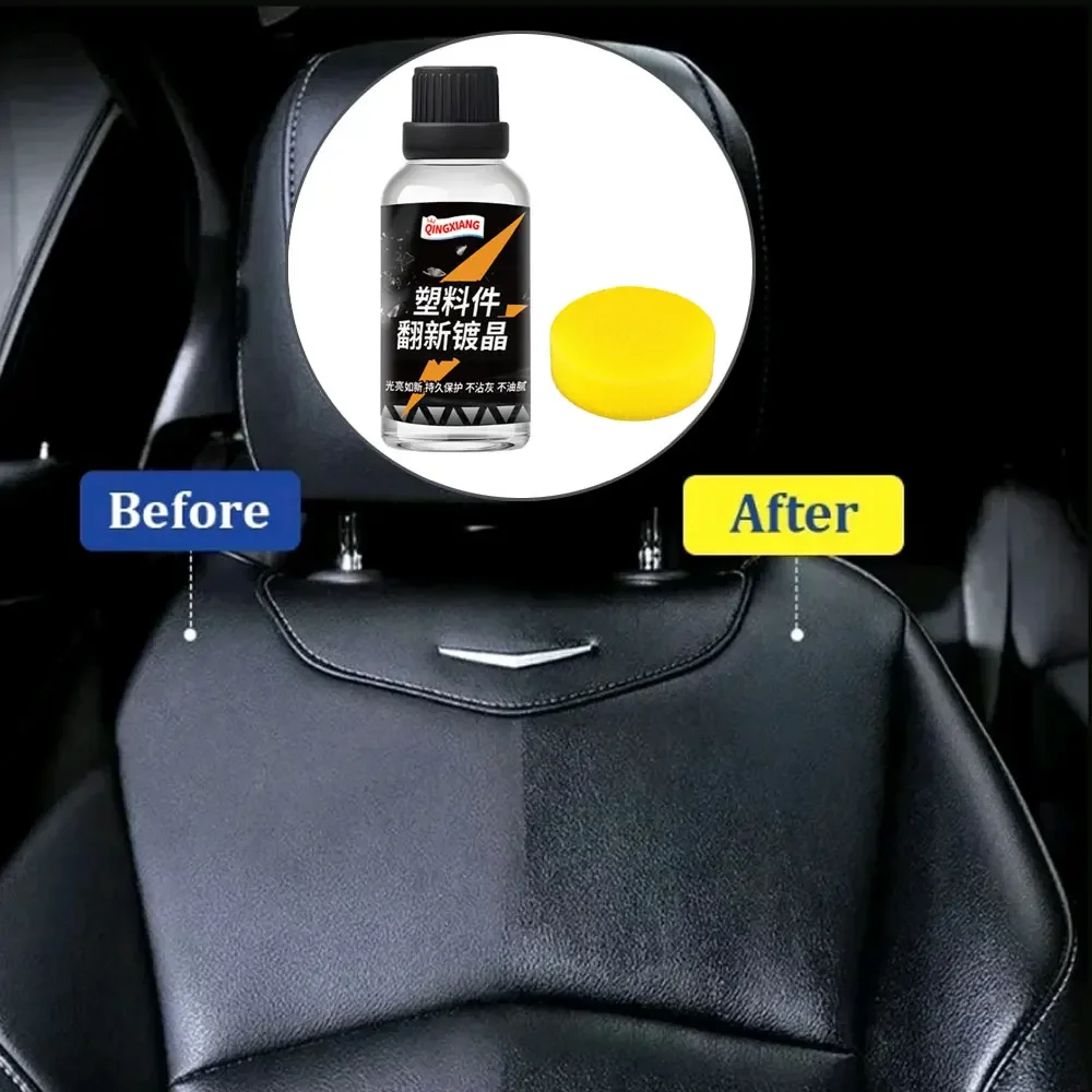 1Pc Universal Auto Plastic Restorer Back To Black Gloss Car Cleaning Products Polish and Repair Coating Renovator for Detailing