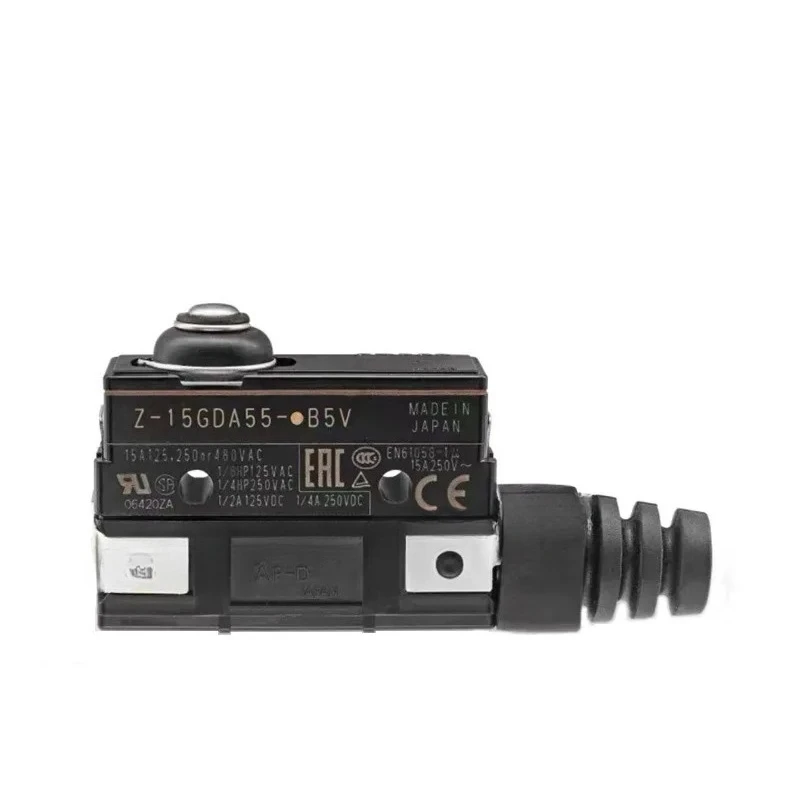 HiZ-15GDA55-B5V Z-15GD-B Micro Switch 5V DC 15A 3 Pin Miniature Switch Long Hinge Lever For Gaming Mouse Repair