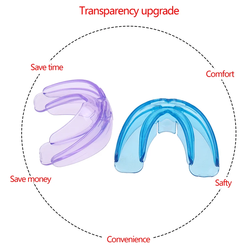 Apparecchio ortodontico dentale da 2 pezzi dispositivo di fissaggio dei denti correttore dei denti bretelle per allenatore