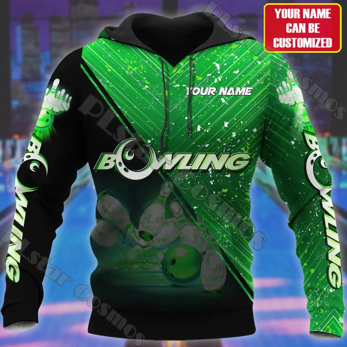 Personalized Name Bowling 3D Printed Mens Hoodie&Sweatshirt autumn Unisex Streetwear zipper hoodie For Bowling Lover Gift DK561