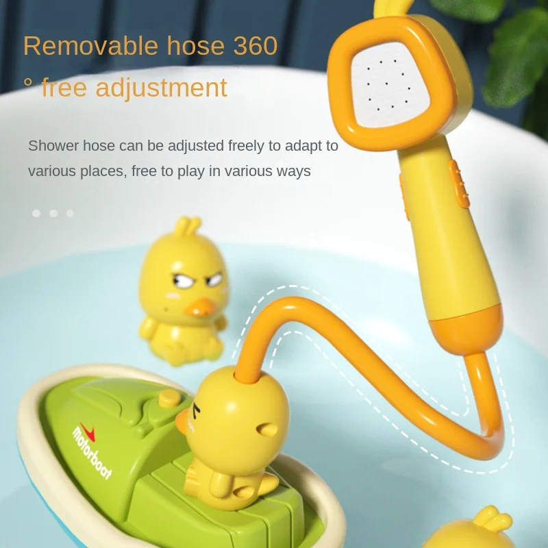 Jouets de Bain pour Bébé, Canard Mignon, Pulvérisation d\'Eau Électrique, Bain et Douche pour Enfants, Baignoires Interactives, Cadeaux pour