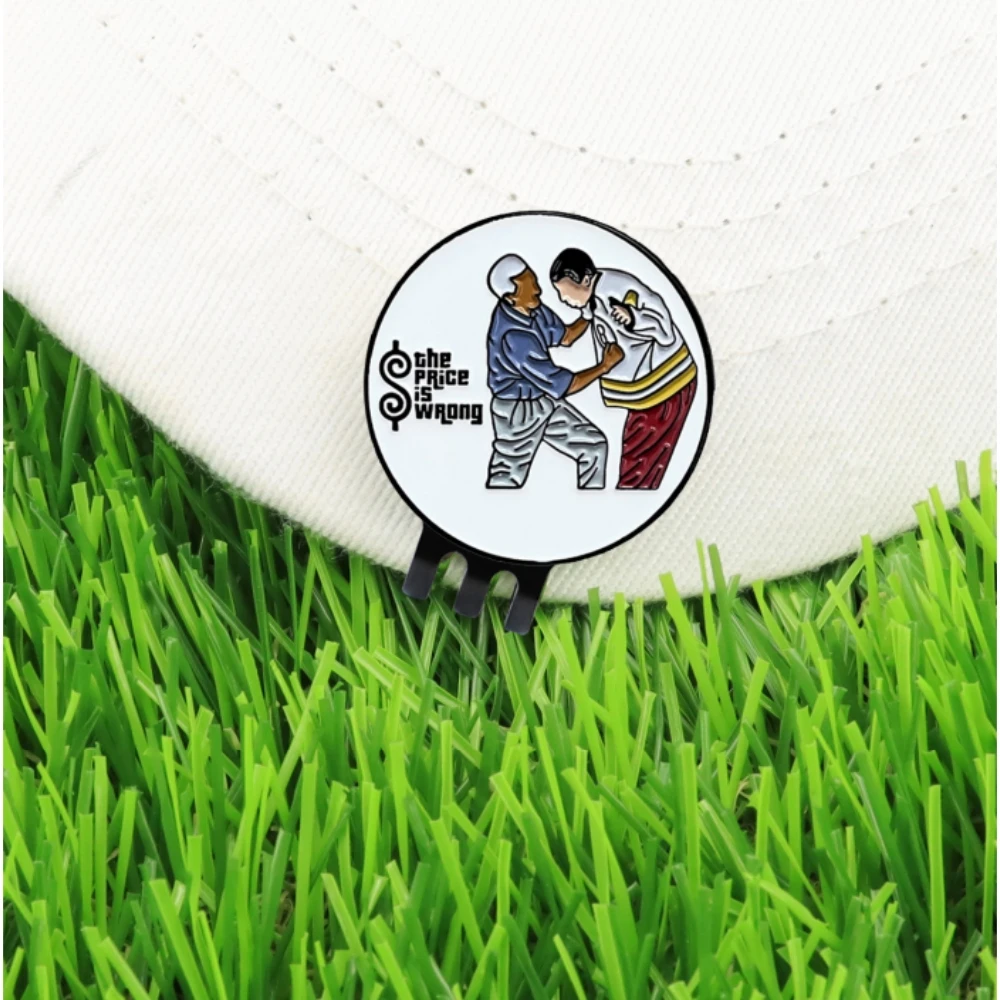 New stock golf hat clip with fun Happy Gilmore ball mark Golf Mark LY4682