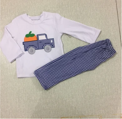 Boys girls baby clothes Hot sale promotional products baby suits pumpkin cotton material sweet