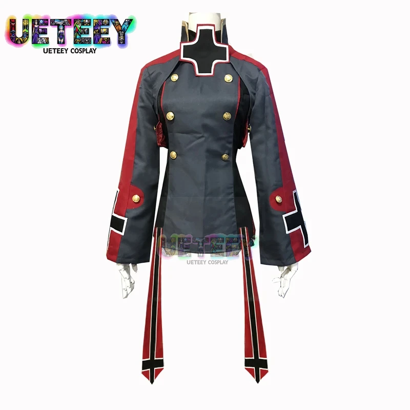 UETEEY  Azur Lane Prinz Eugen Uniform Cosplay Costume Cos Costume Halloween Party Custom Made Any Size