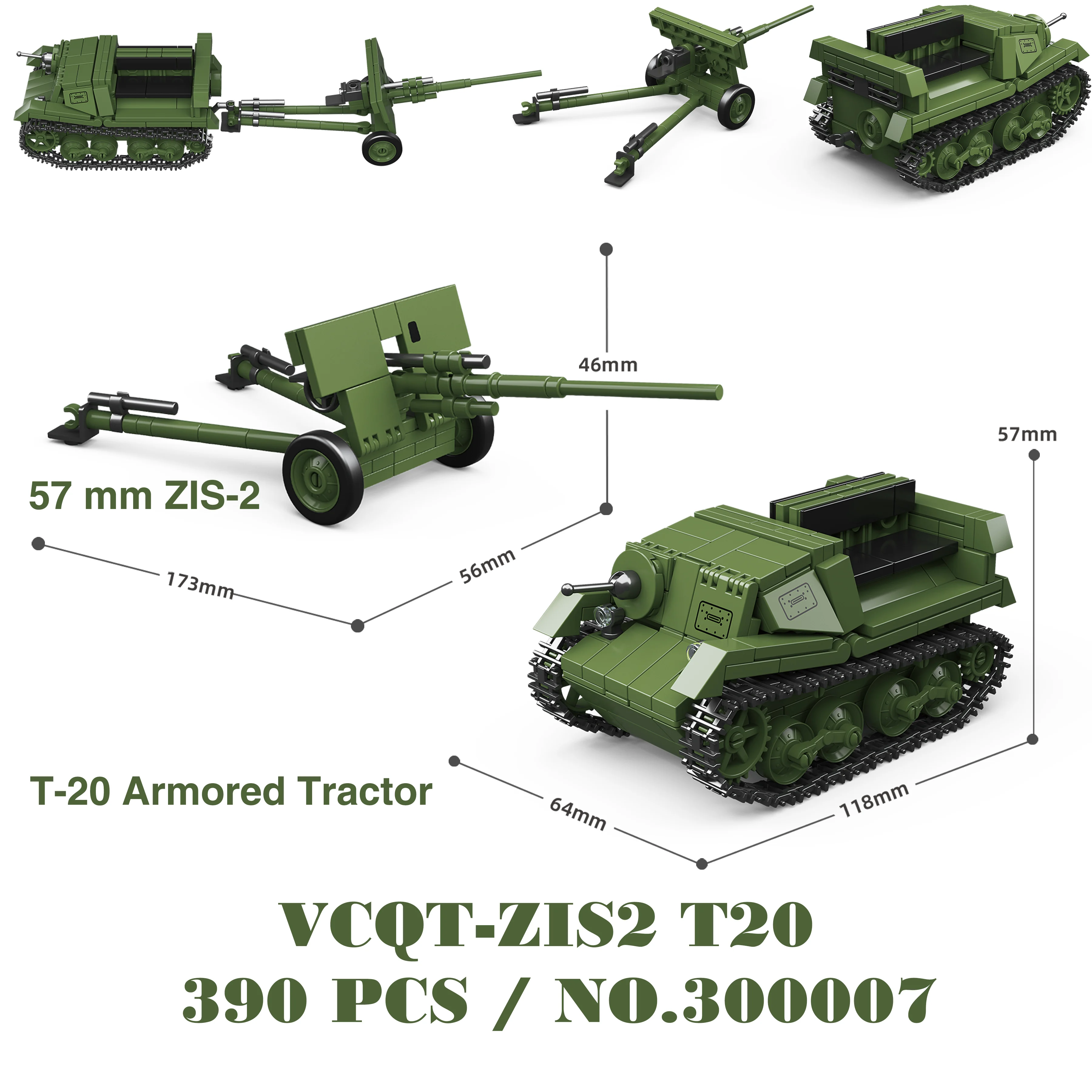 Militärpanzer Stuart SdKfz251 Panzer VI Sherman US Army Quan Guan WW2 Soldatenfigur Modellbausatz Bausteine Kinder Spielzeug – Detail 16